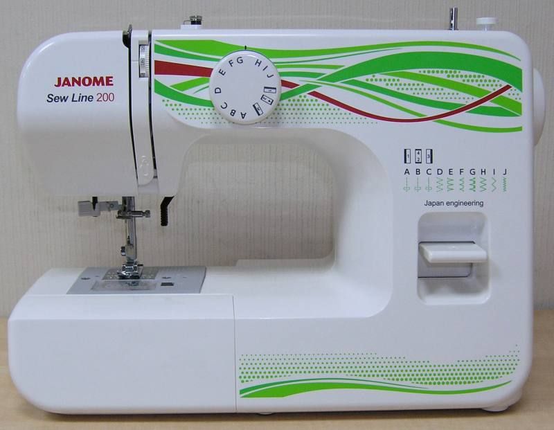 Электромеханическая швейная машина JANOME SewLine 200