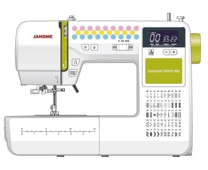 Компьютеризированная швейная машина JANOME Excellent Stitch 100