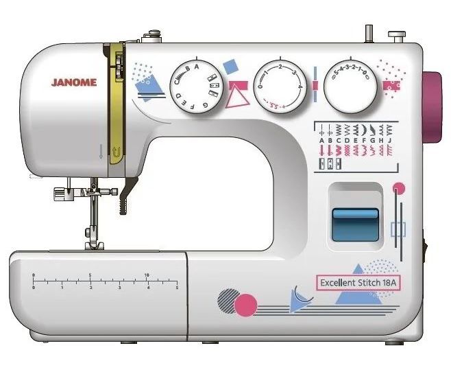 Электромеханическая швейная машина Janome Excellent Stitch 18A